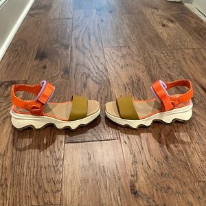 Sorel wedge sandals, size9, worn once